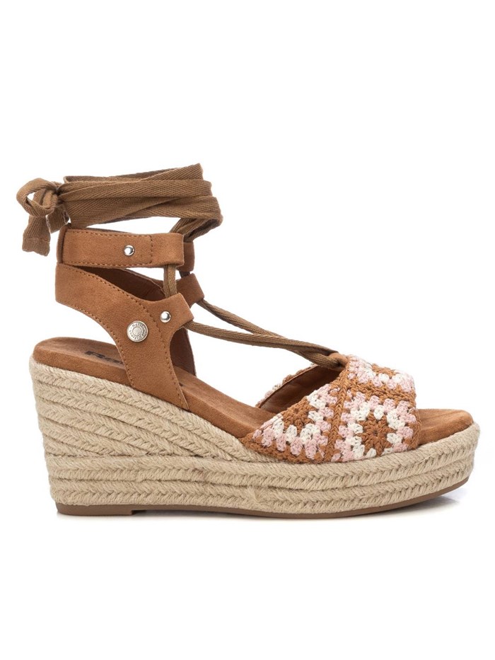 SANDALI CON ZEPPA 172792 CUOIO