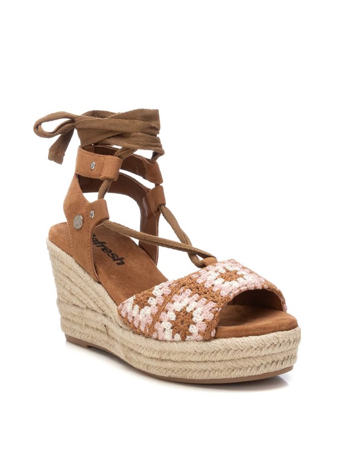 SANDALI CON ZEPPA 172792 CUOIO