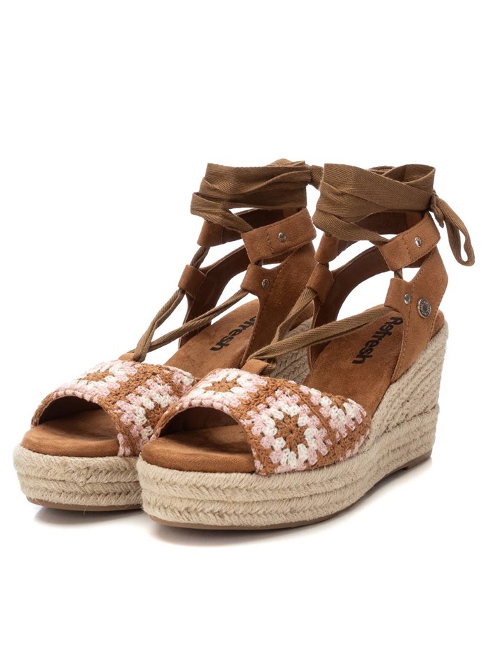 SANDALI CON ZEPPA 172792 CUOIO