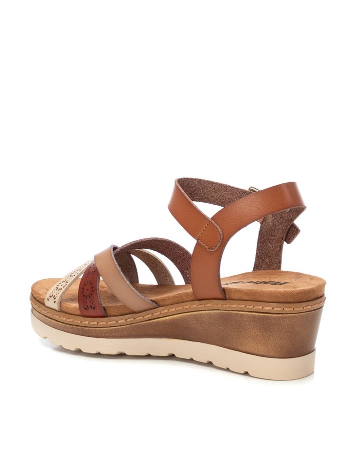 SANDALI CON ZEPPA 172682 CUOIO