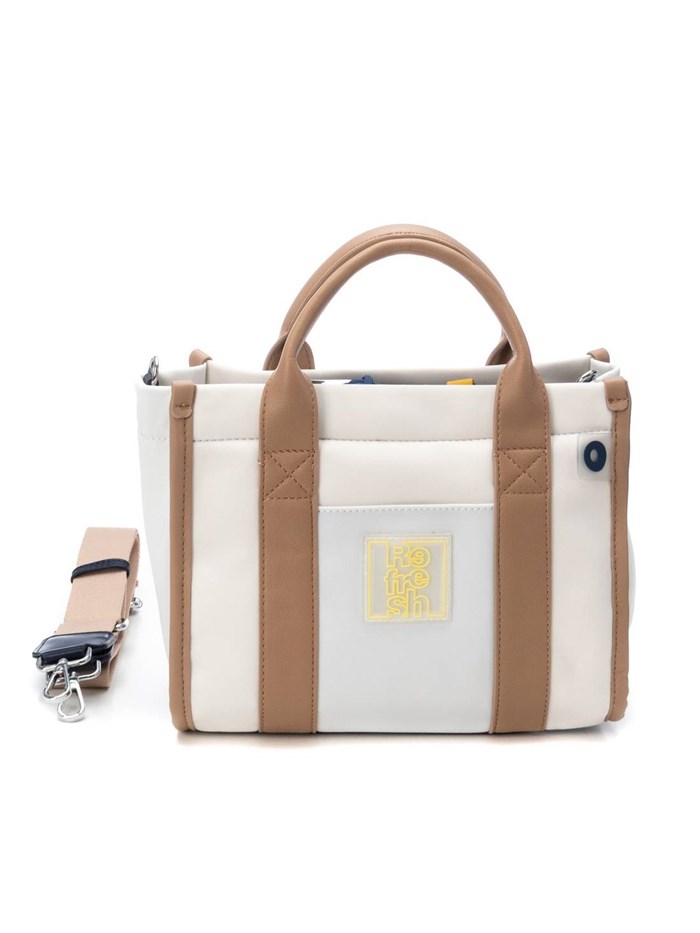 BORSA A MANO 183261 BIANCO/BEIGE