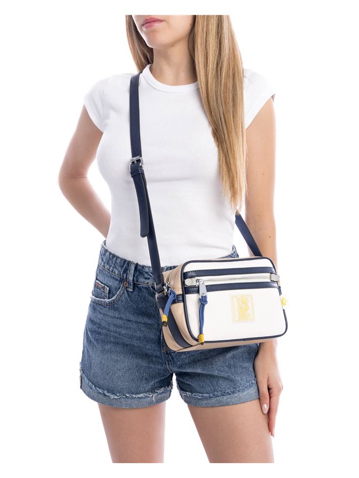 BORSA A TRACOLLA 183260 BEIGE/BLU