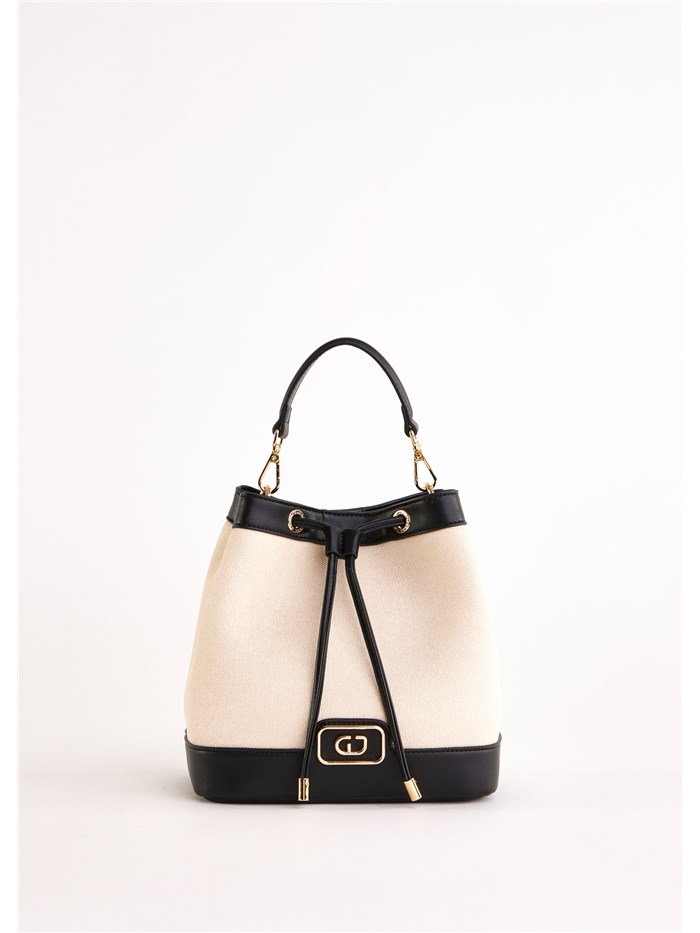 BORSA A TRACOLLA V5AE-12081 BEIGE/NERO
