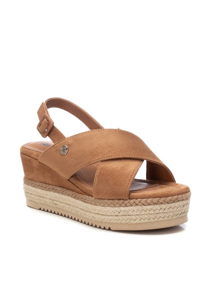 SANDALI CON ZEPPA 172662 CUOIO