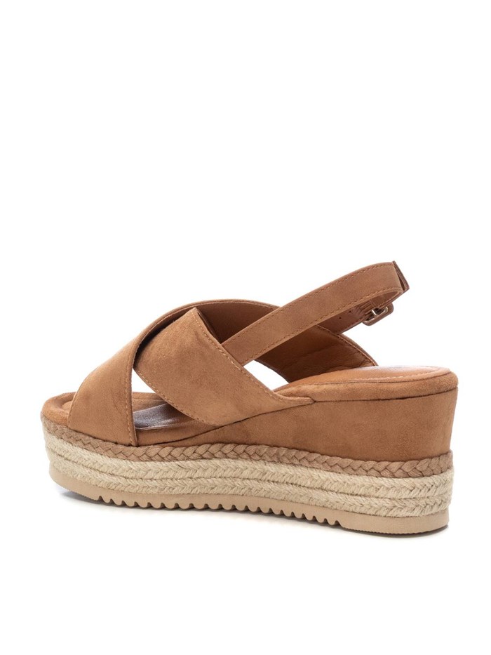 SANDALI CON ZEPPA 172662 CUOIO