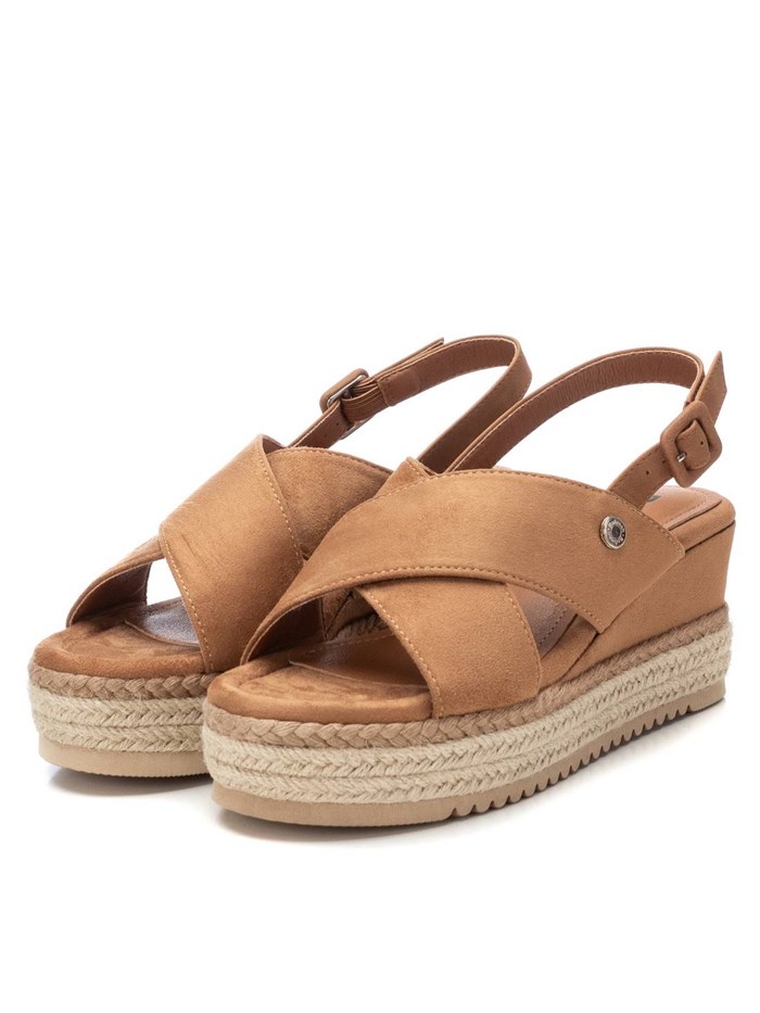 SANDALI CON ZEPPA 172662 CUOIO