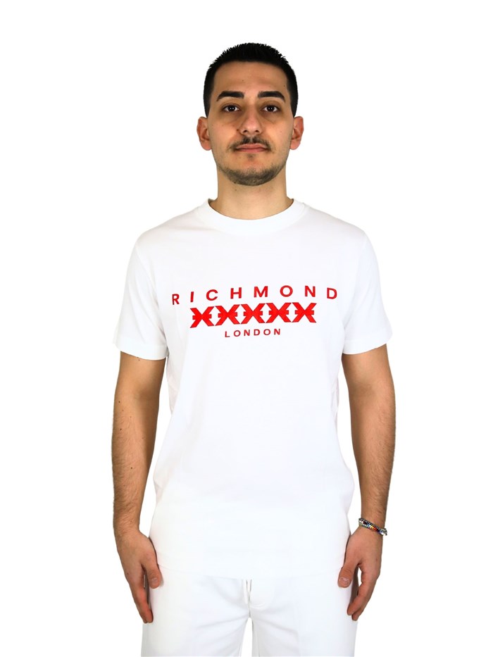 T-SHIRT UMP25004TS BIANCO/ROSSO