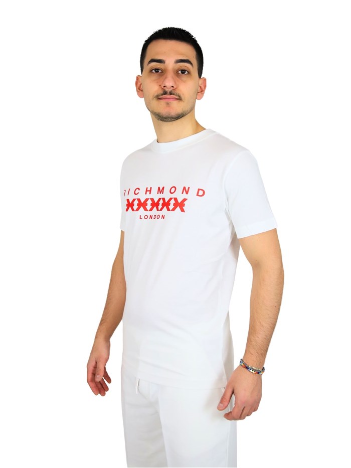 T-SHIRT UMP25004TS BIANCO/ROSSO