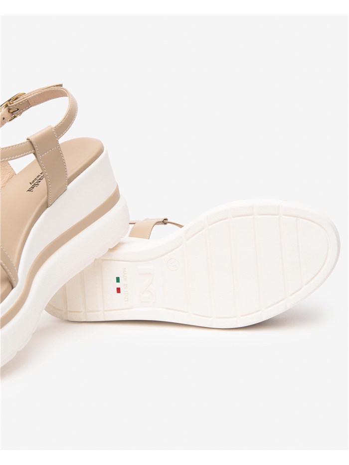 SANDALI CON ZEPPA E513512D BEIGE