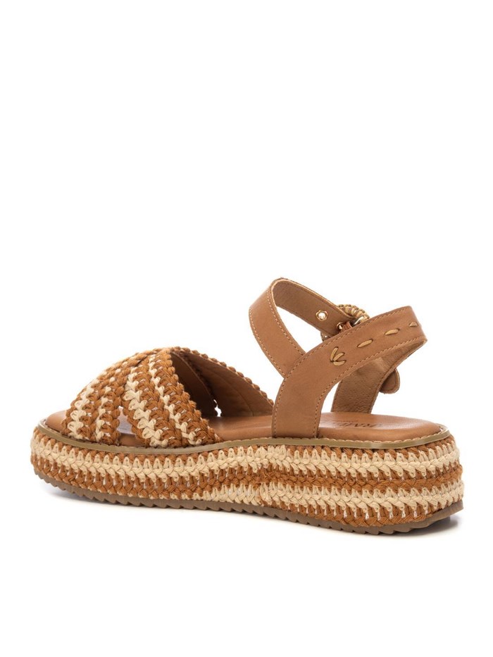 SANDALI CON ZEPPA 162356 CUOIO