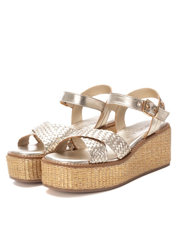 SANDALI CON ZEPPA 162361 ORO