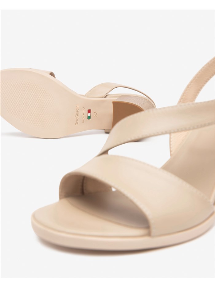 SANDALI CON TACCO E510440D BEIGE