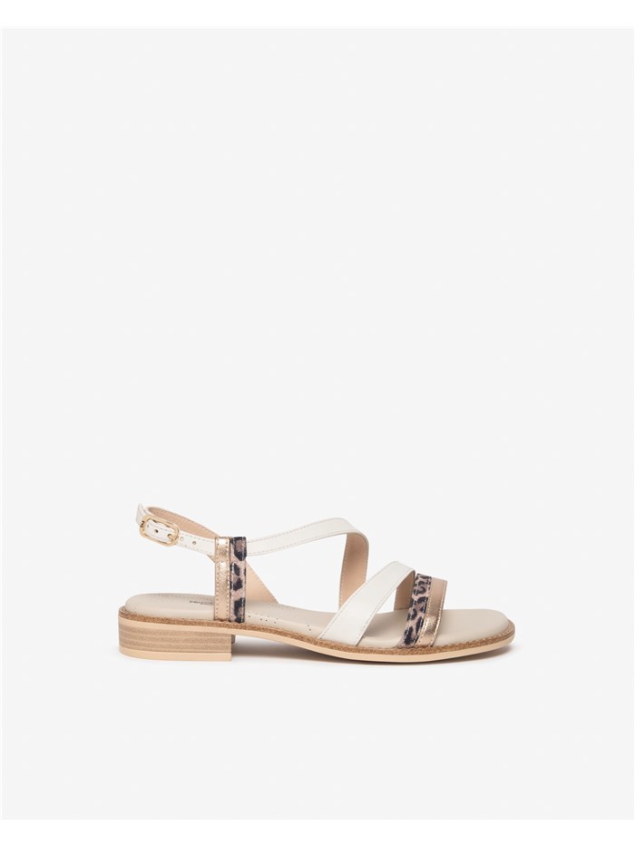 SANDALI BASSI E513418D BIANCO/BEIGE