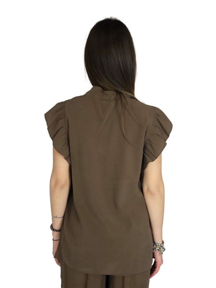 BLUSA DKE8630 MARRONE