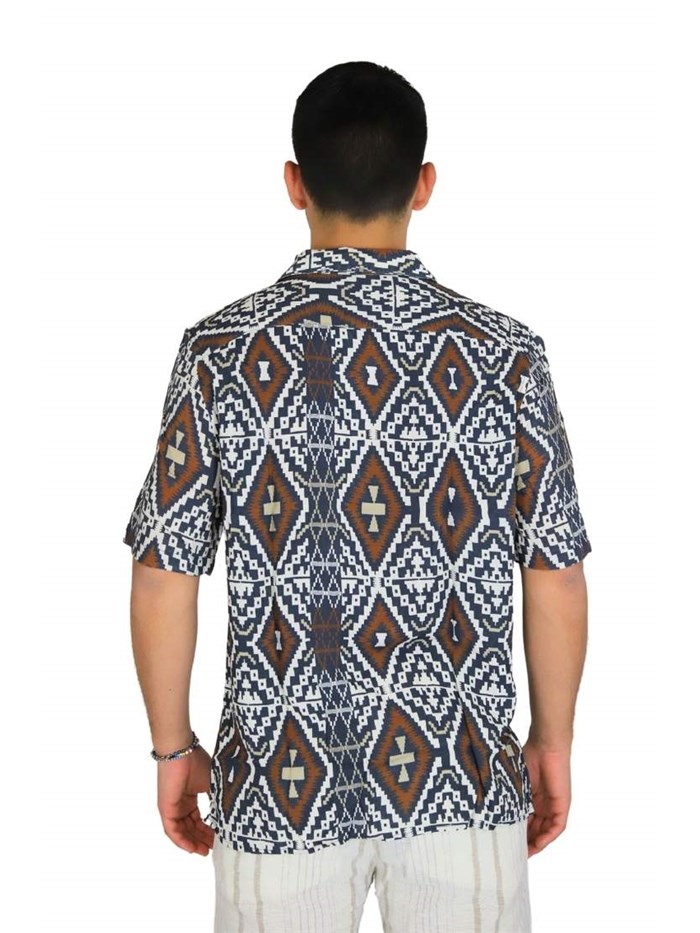 CAMICIA 25S14CA BEIGE/BLU