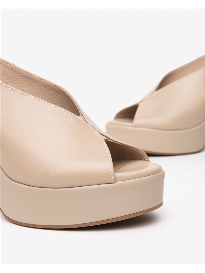 SANDALI CON TACCO E513645D BEIGE