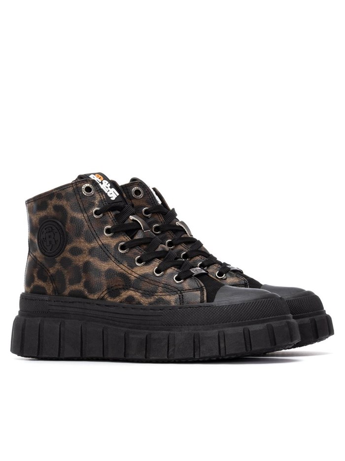 SNEAKERS ALTA 173076 NERO/MARRONE