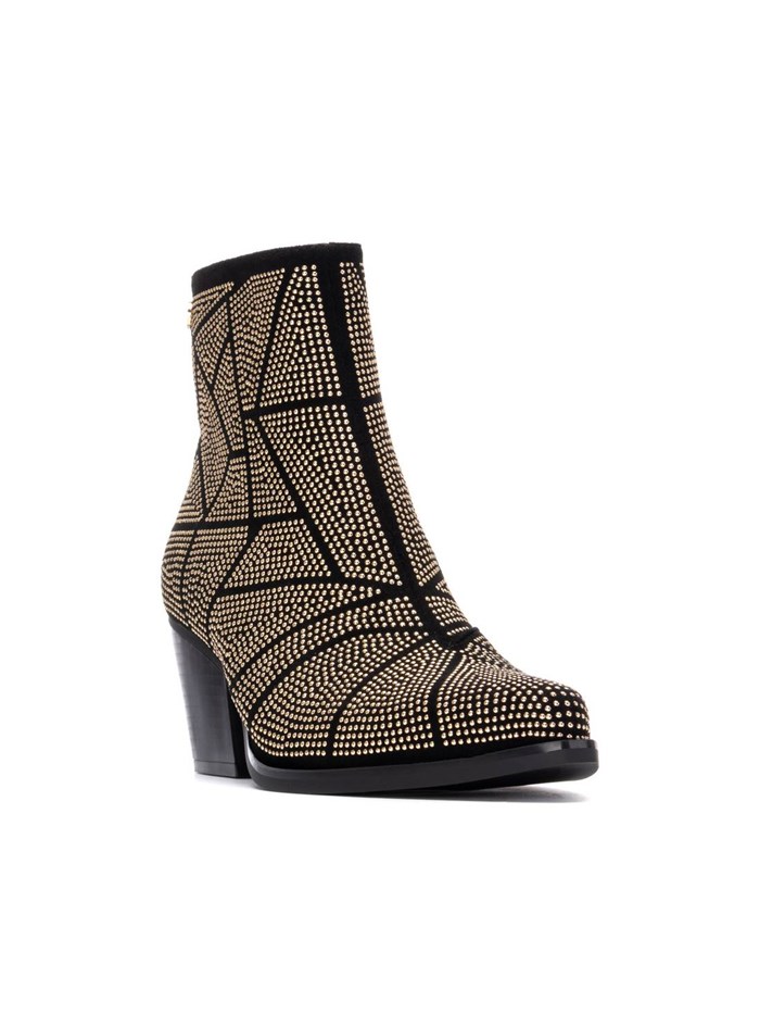 STIVALETTI TACCO 144670 NERO/ORO