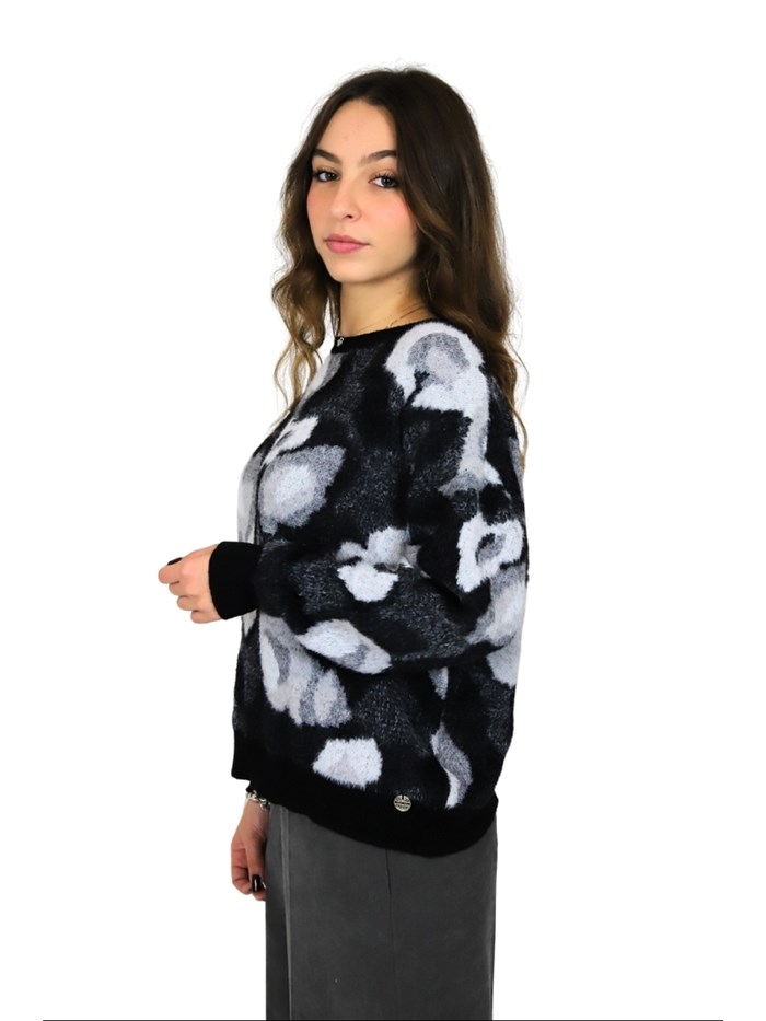 MAGLIONE DT00152 NERO/GRIGIO