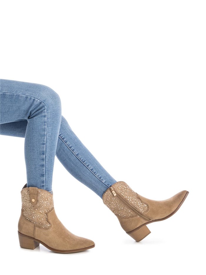 STIVALETTI TACCO 144309 BEIGE