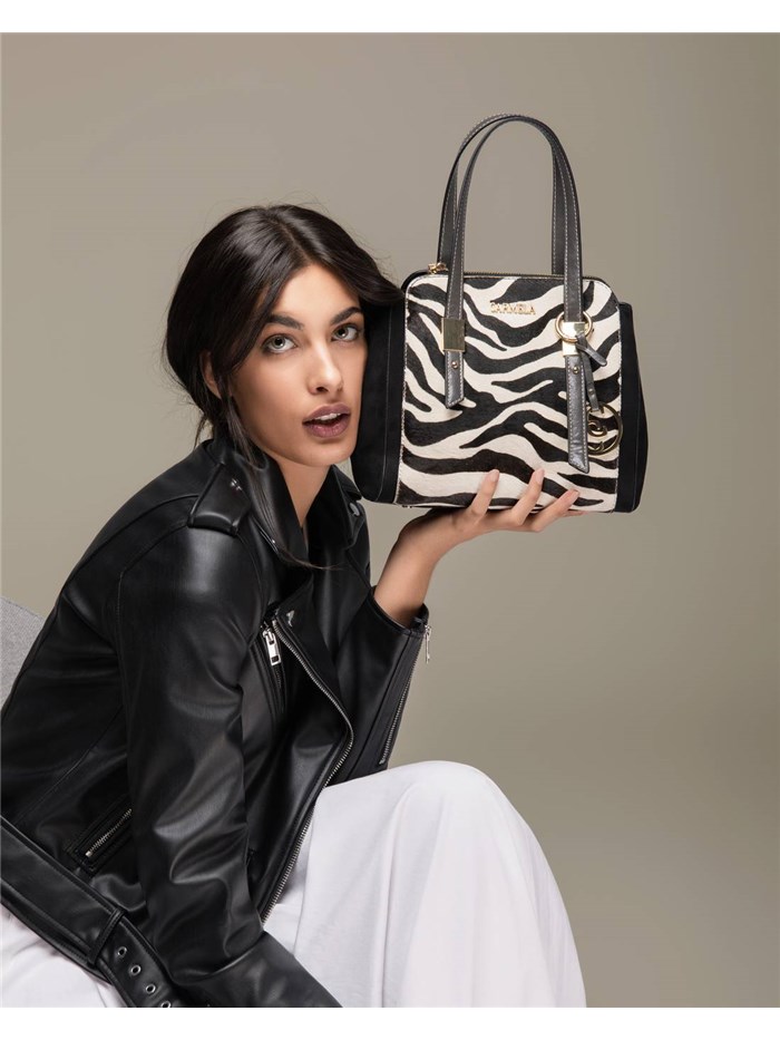 BORSA A MANO 186184 NERO/BIANCO