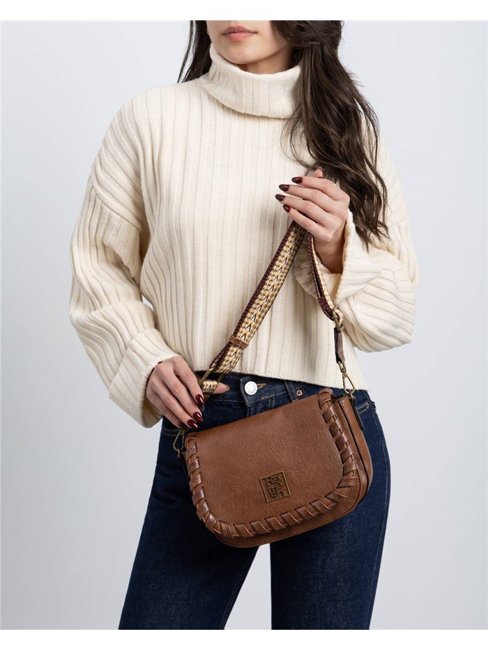 BORSA A TRACOLLA 183307 CUOIO