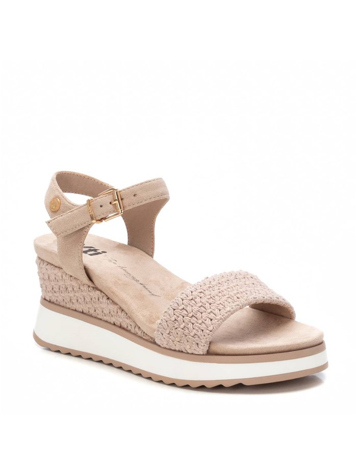 SANDALI CON ZEPPA 143857 BEIGE