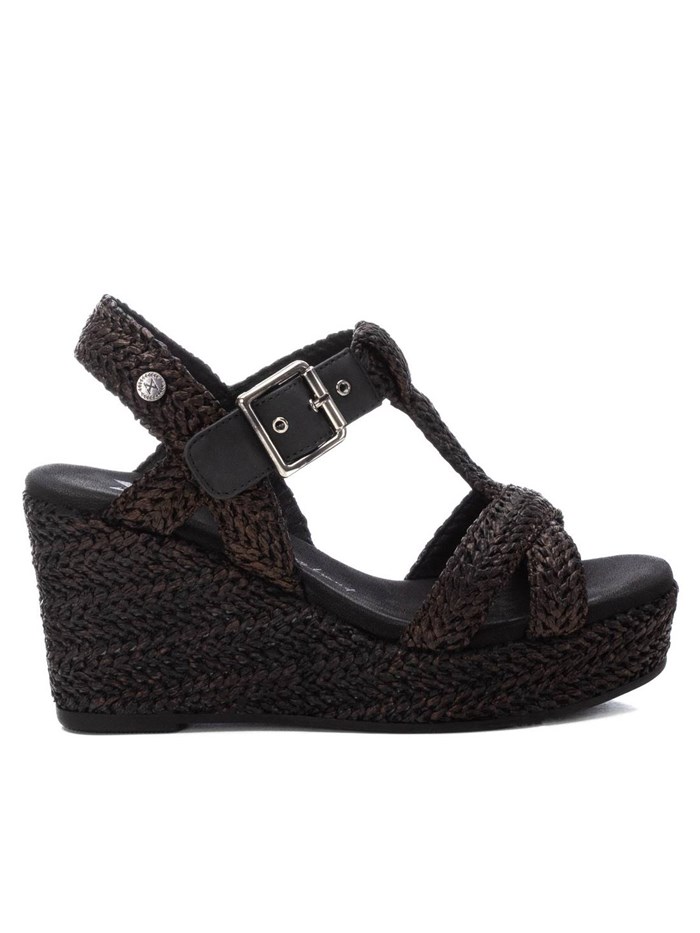 SANDALI CON ZEPPA 143833 NERO