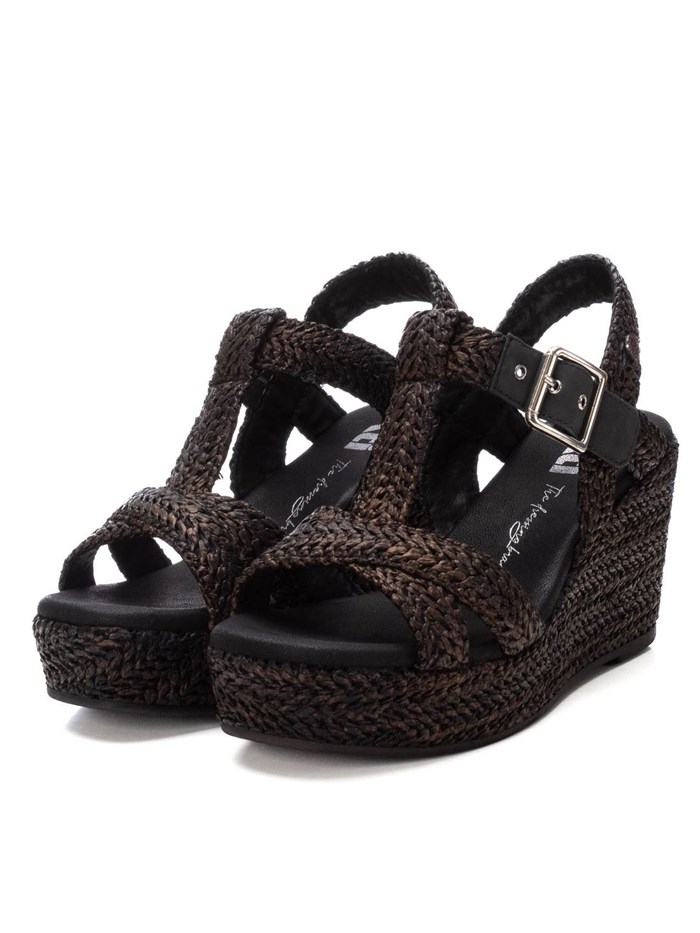 SANDALI CON ZEPPA 143833 NERO