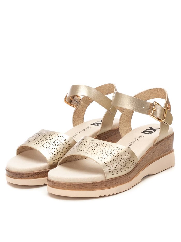 SANDALI CON ZEPPA 143850 PLATINO