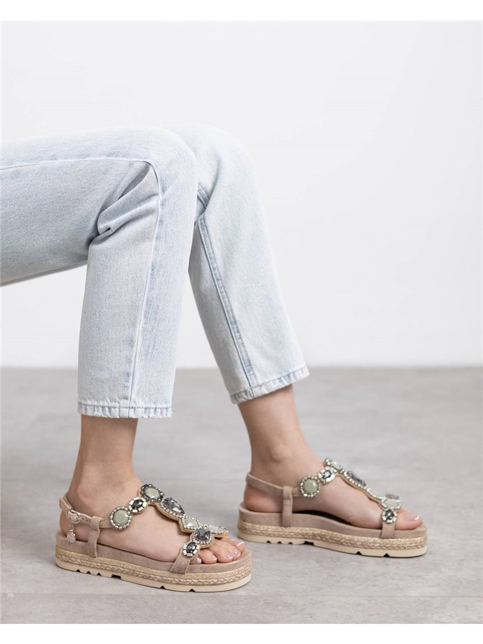 SANDALI BASSI 143996 TAUPE