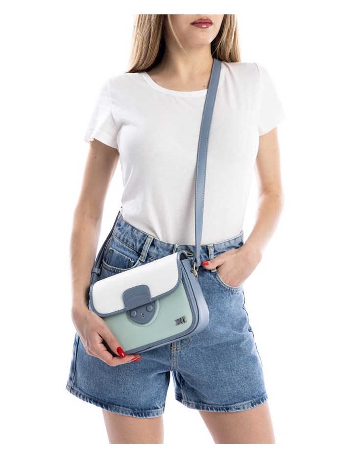 BORSA A TRACOLLA 184294 CELESTE