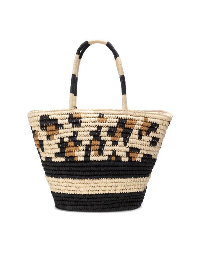 BORSA A SPALLA 184325 BEIGE/NERO