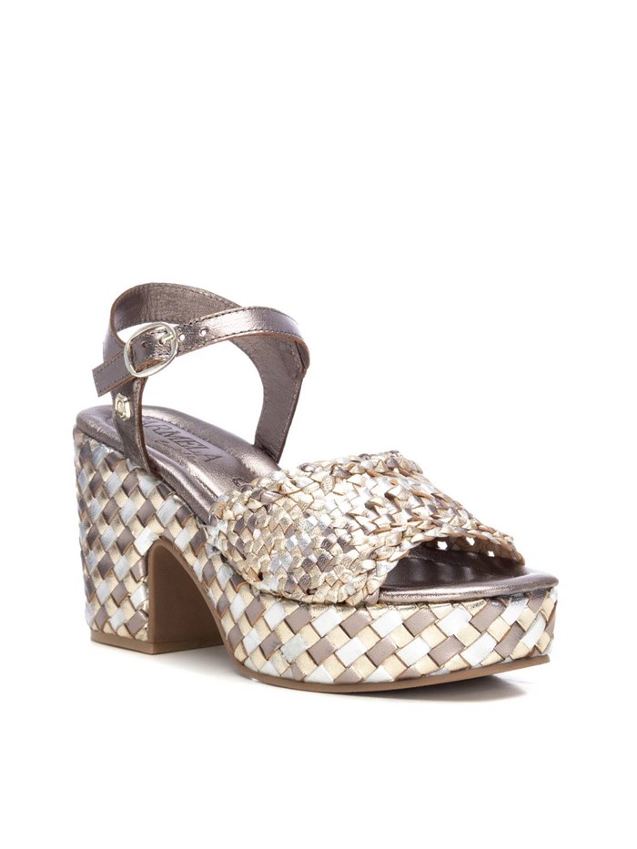 SANDALI CON TACCO 162224 ARGENTO/ORO