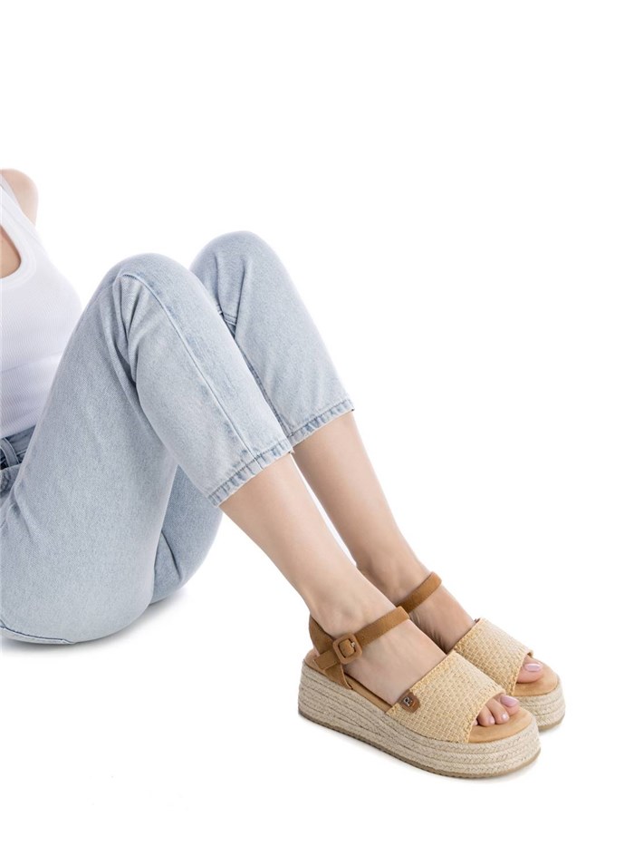 SANDALI CON ZEPPA 172773 BEIGE