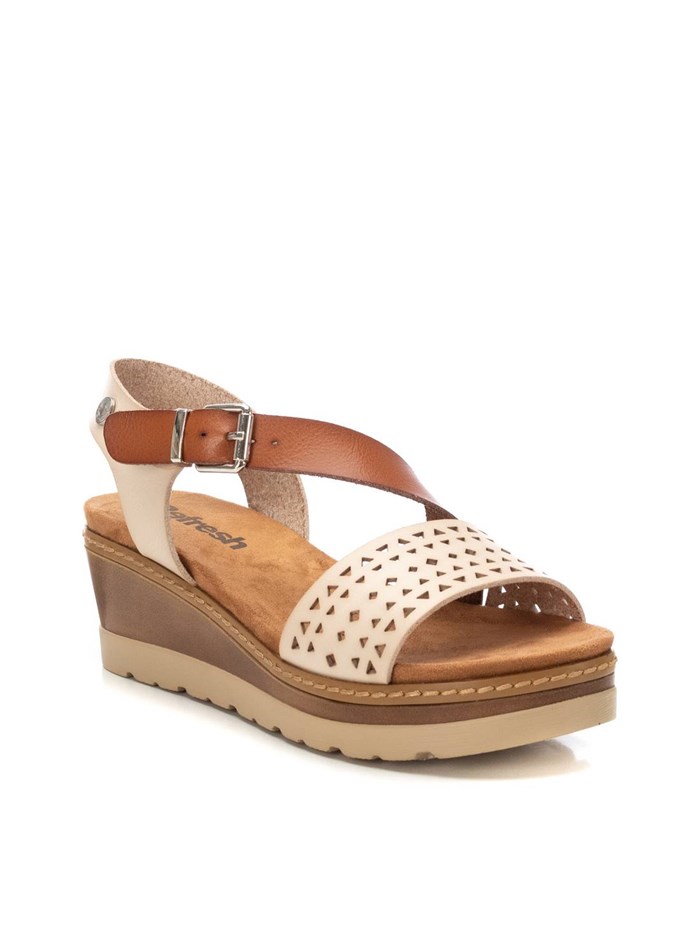 SANDALI CON ZEPPA 172846 BEIGE