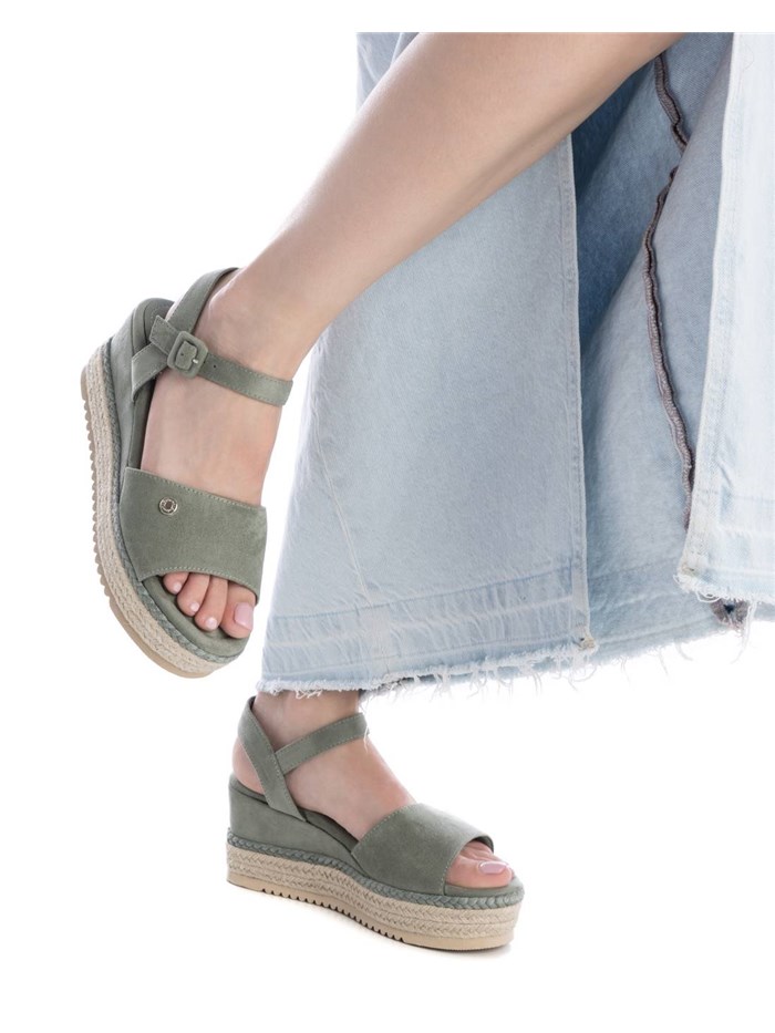 SANDALI CON ZEPPA 172660 VERDE