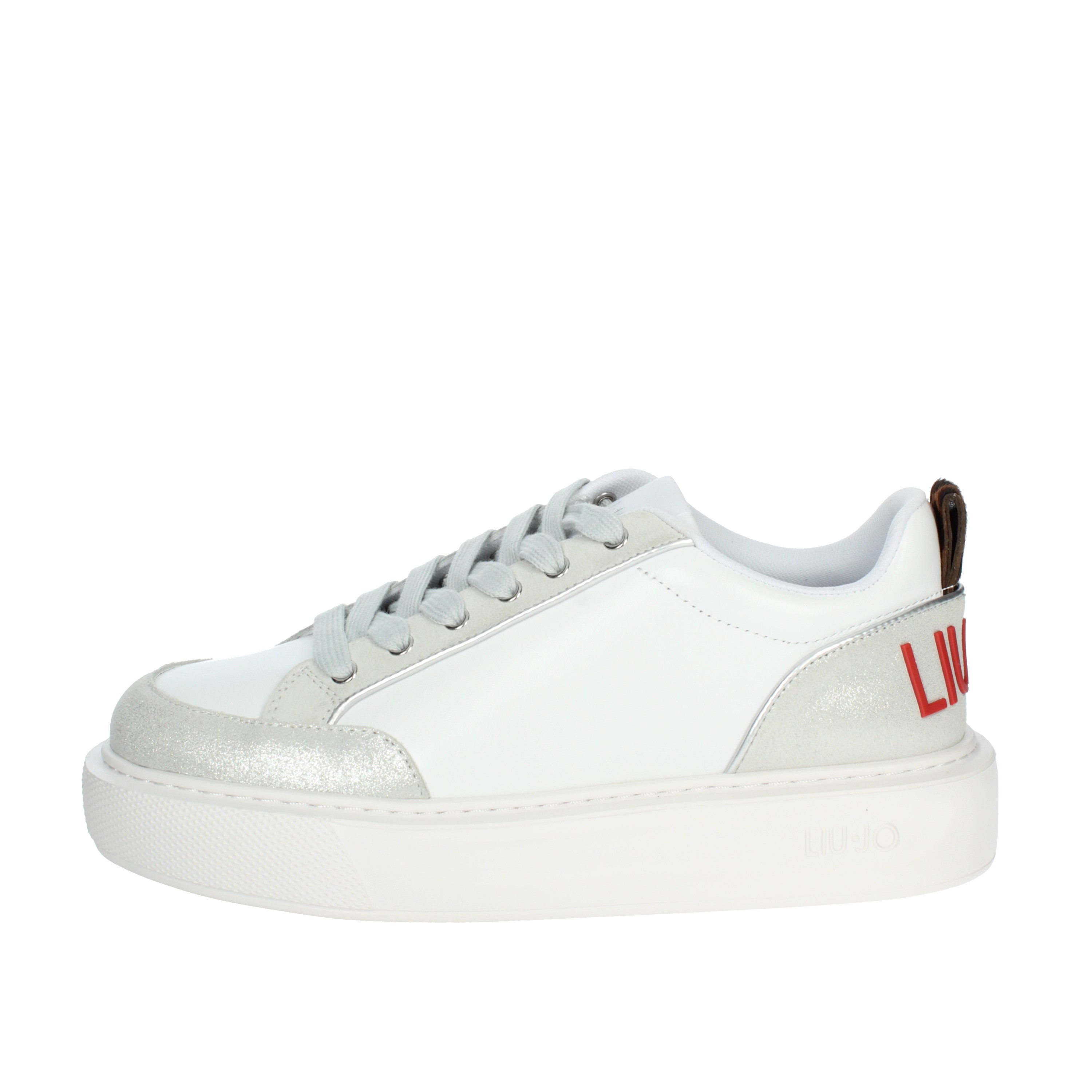 SNEAKERS BASSA KYLIE 09 BIANCO/ARGENTO