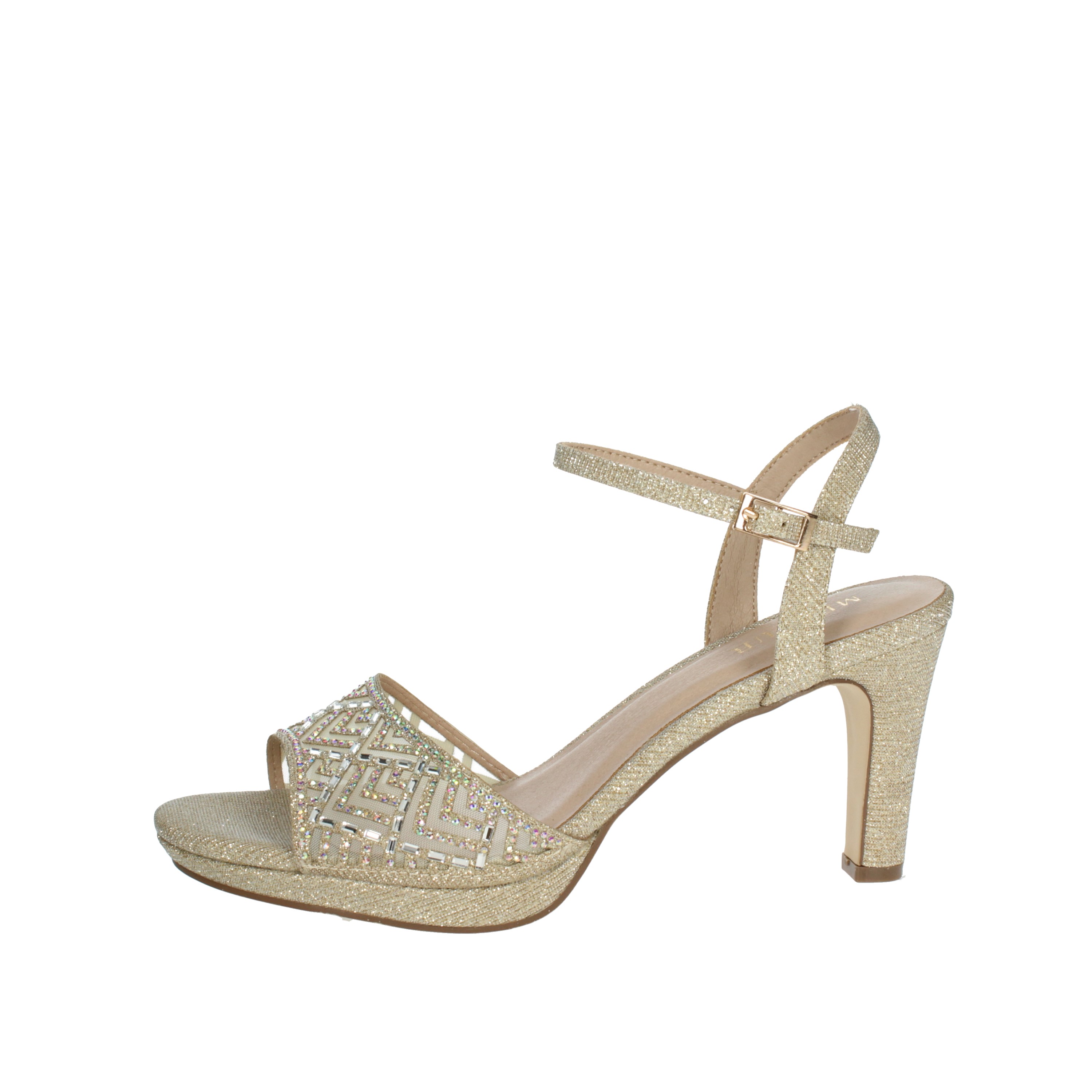 SANDALI CON TACCO 23683 ORO