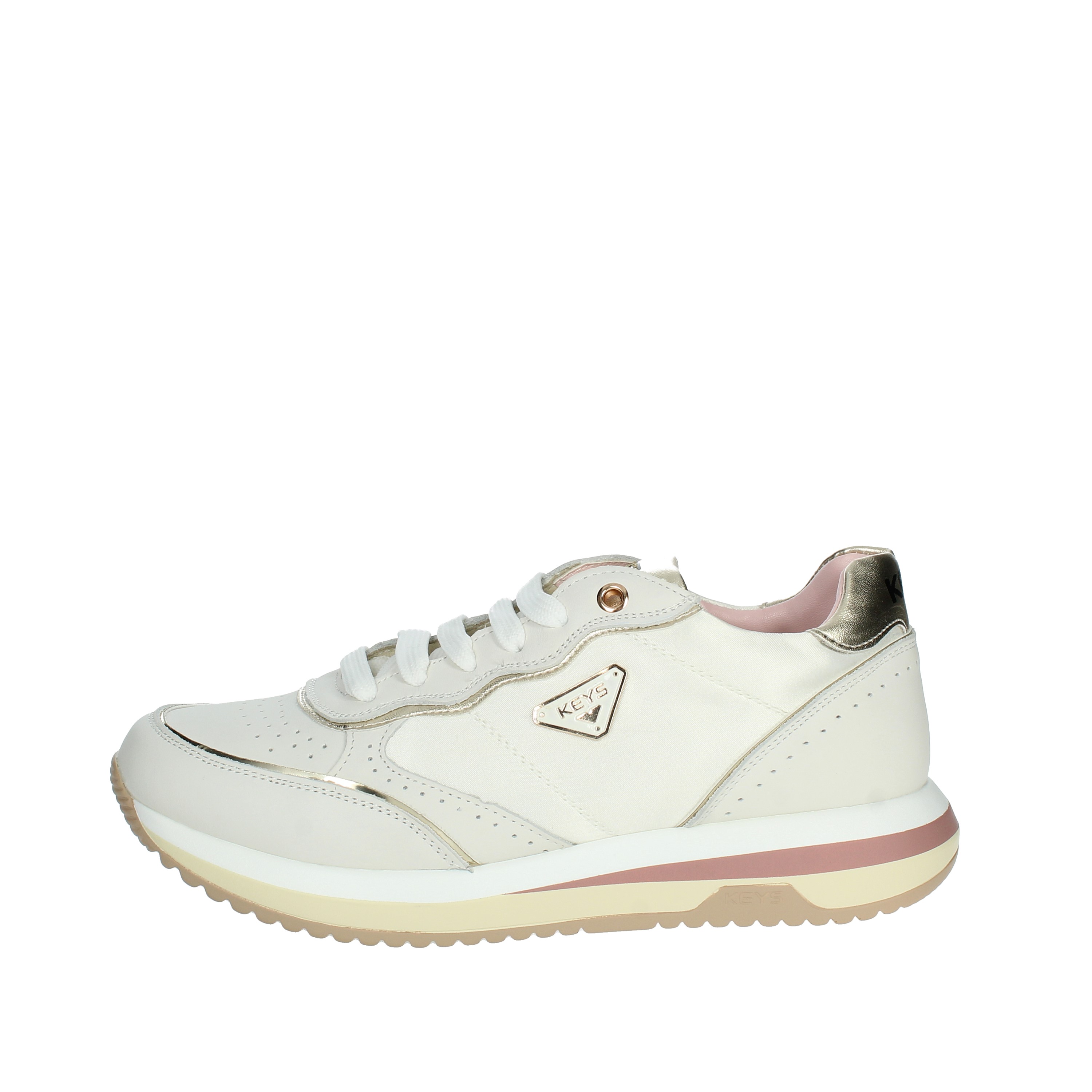 SNEAKERS BASSA K-9232 BIANCO/ORO