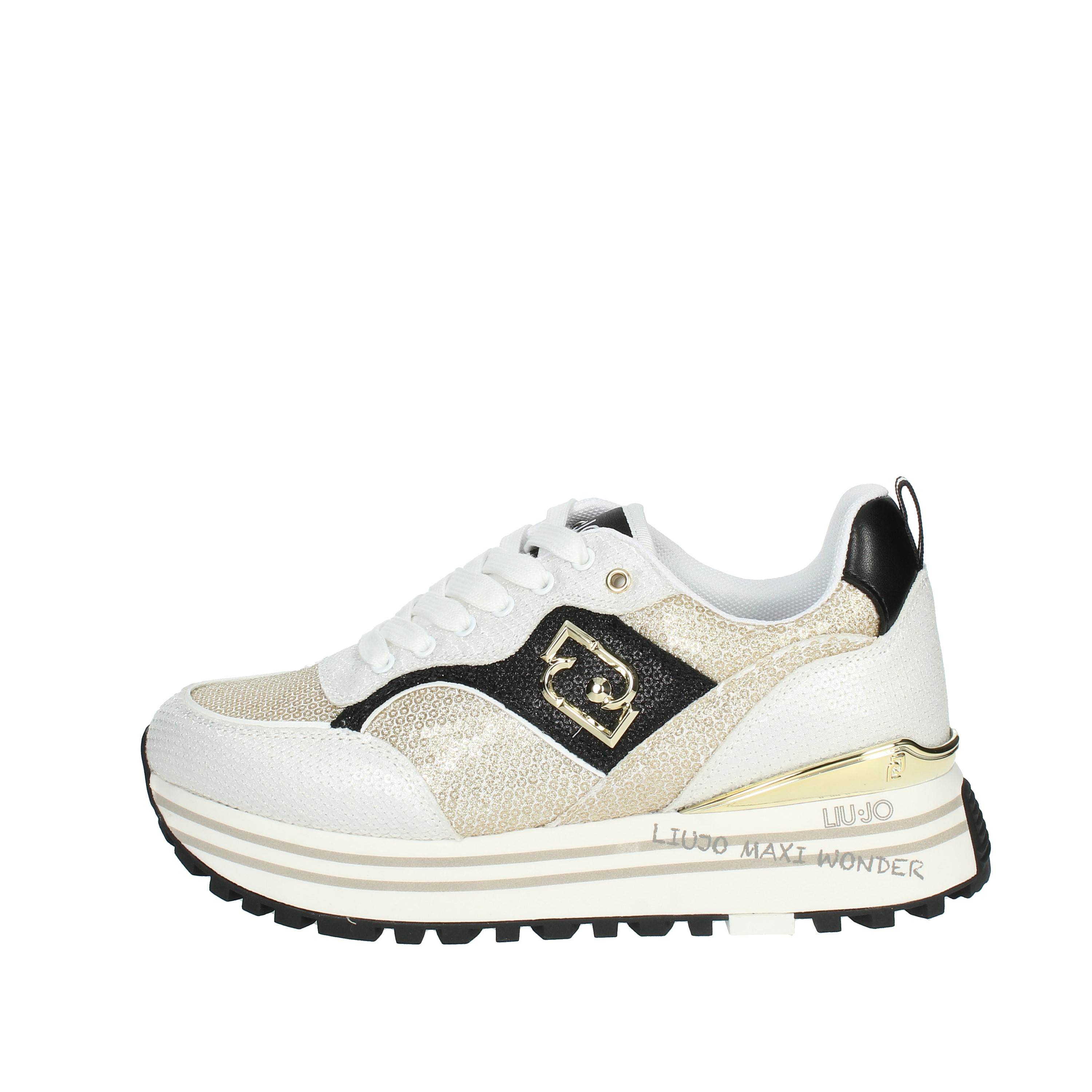 SNEAKERS BASSA MAXI WONDER 73 BIANCO/ORO