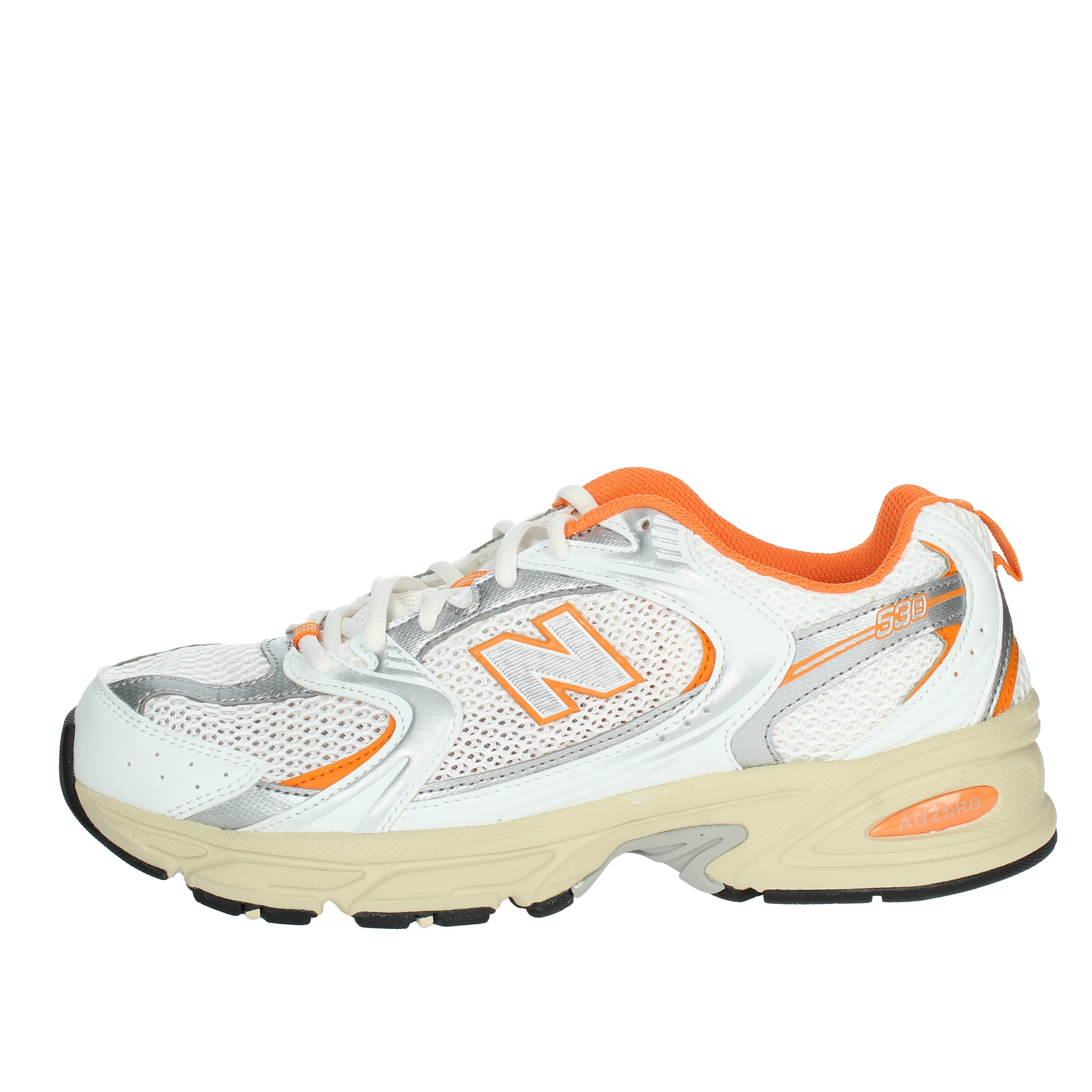 SNEAKERS BASSA MR530EB BIANCO/ARANCIONE