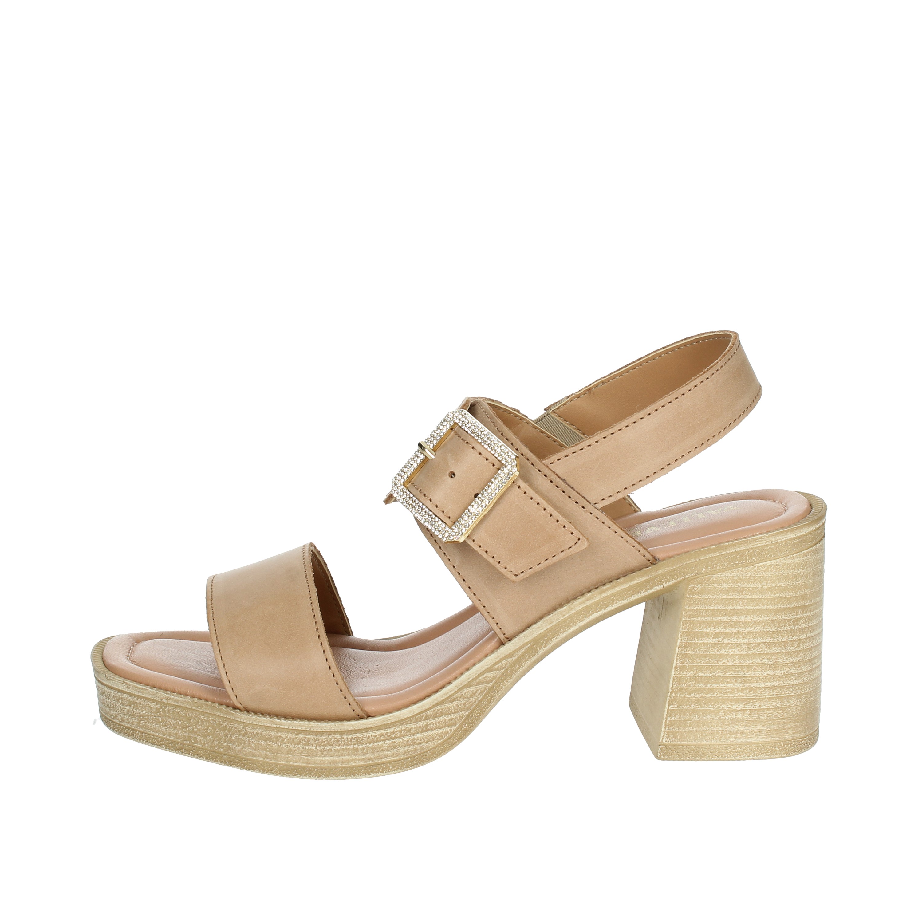 SANDALI CON TACCO 32471 BEIGE