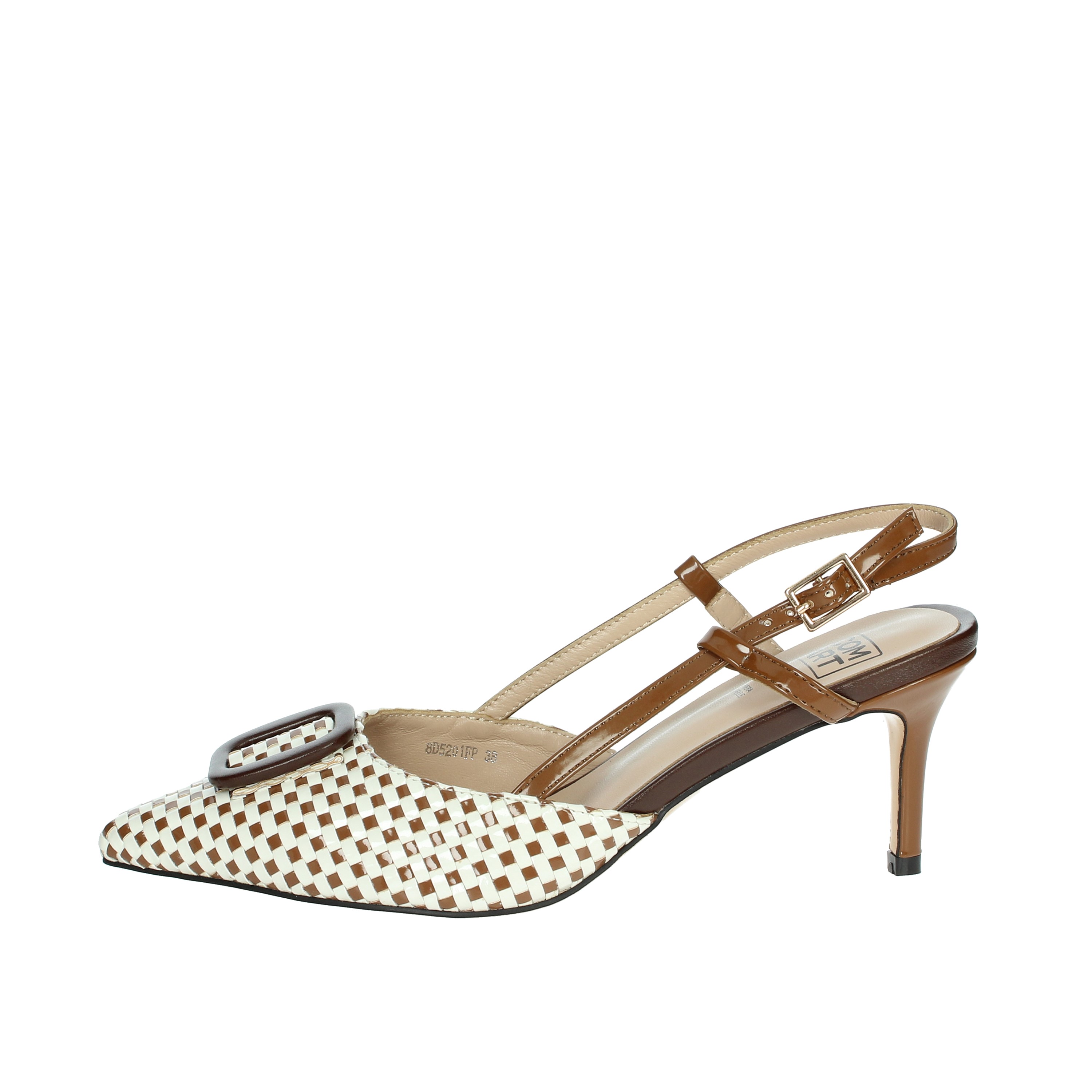 SLINGBACK 8D5201FP BIANCO/CUOIO
