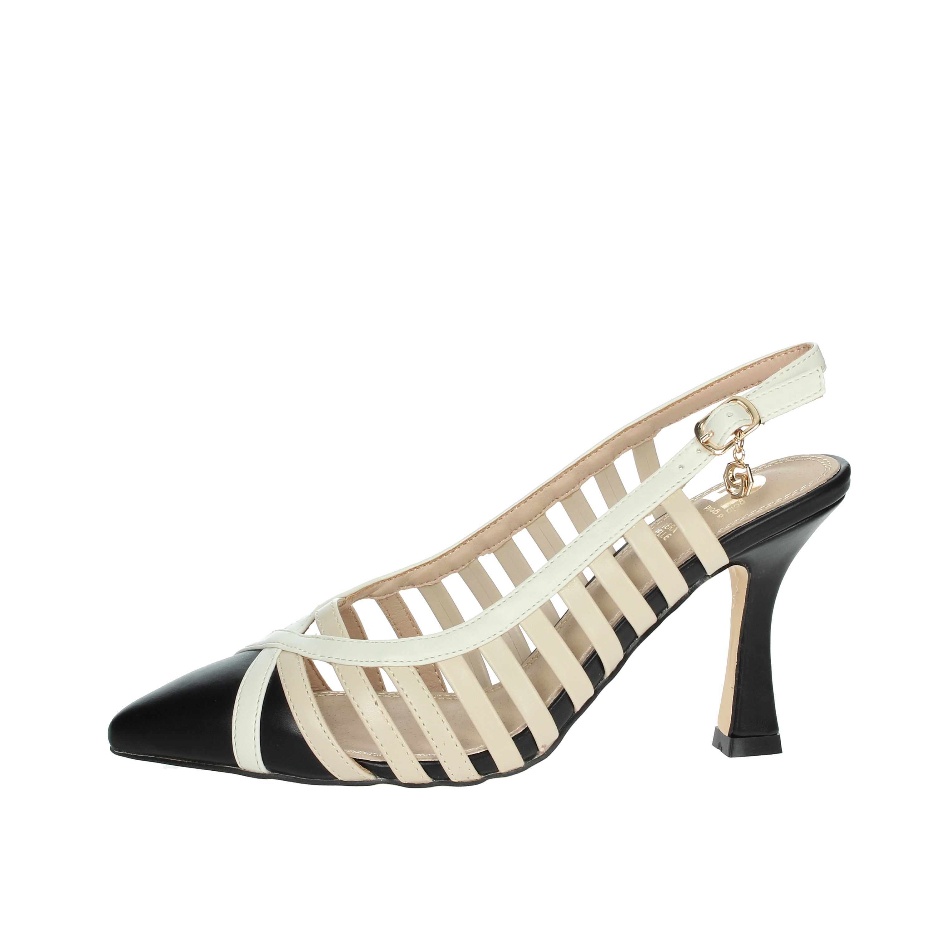 SLINGBACK GD63 NERO/BEIGE