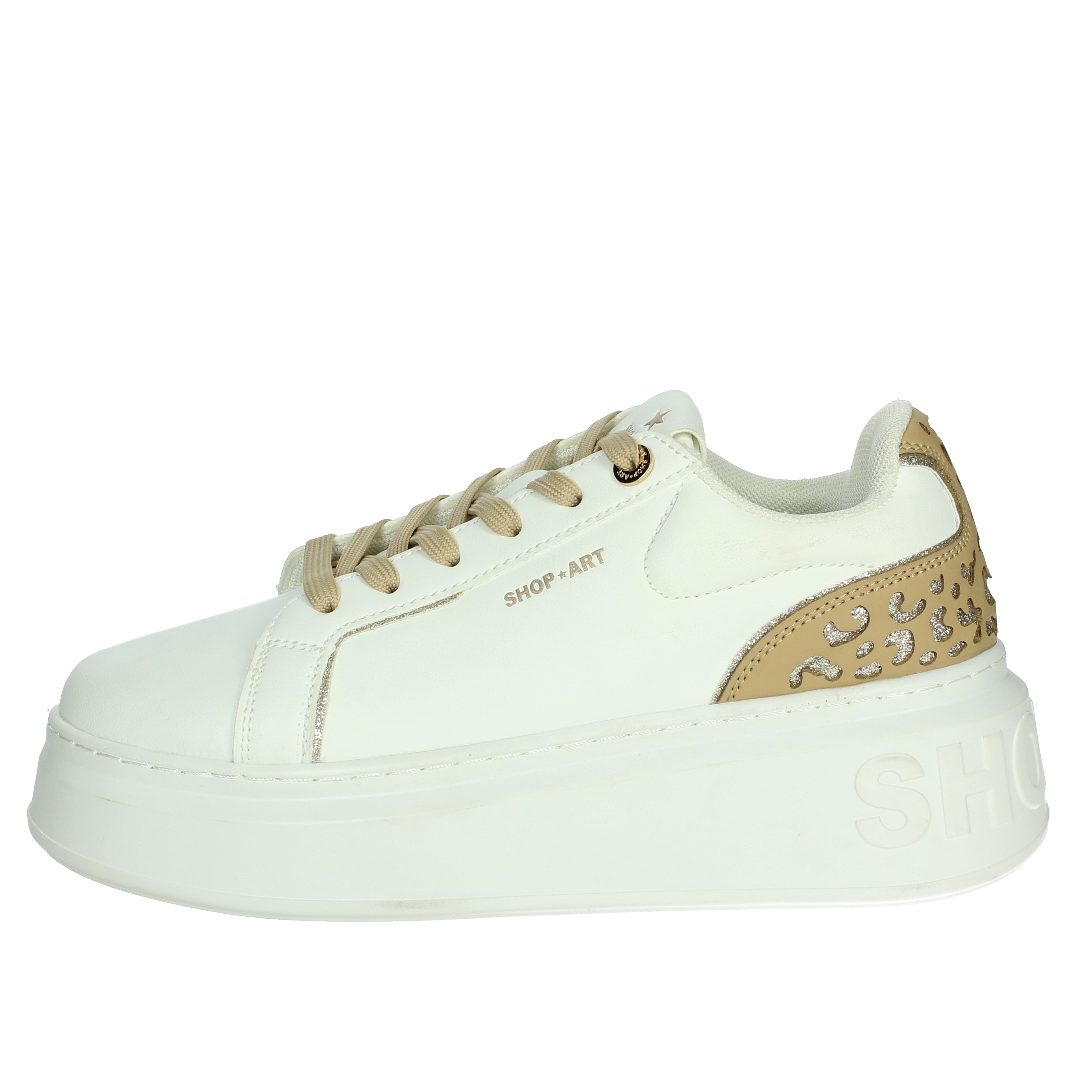 SNEAKERS BASSA CAMP.SHOP 10 BIANCO/BEIGE