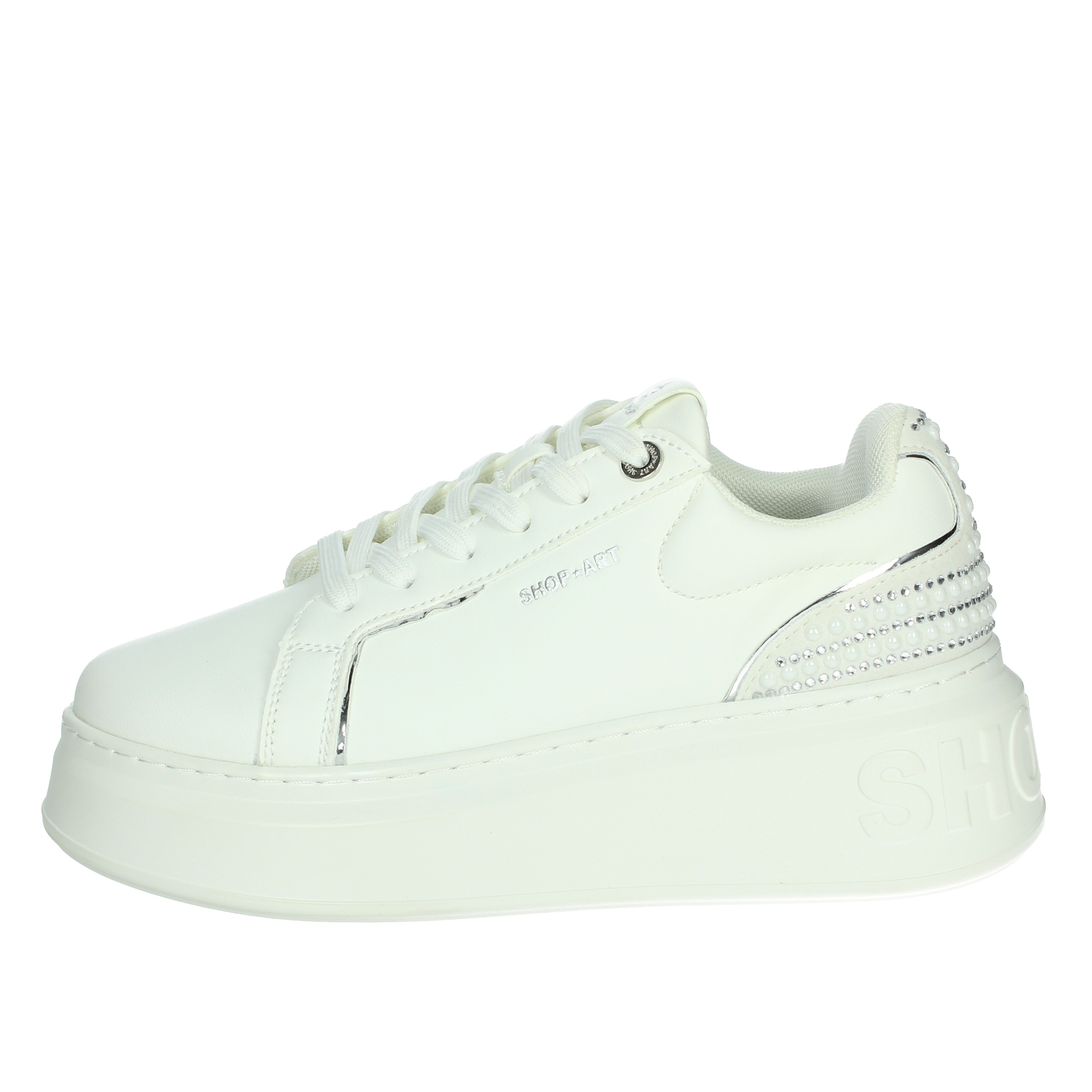 SNEAKERS BASSA CAMP.SHOP 53 BIANCO