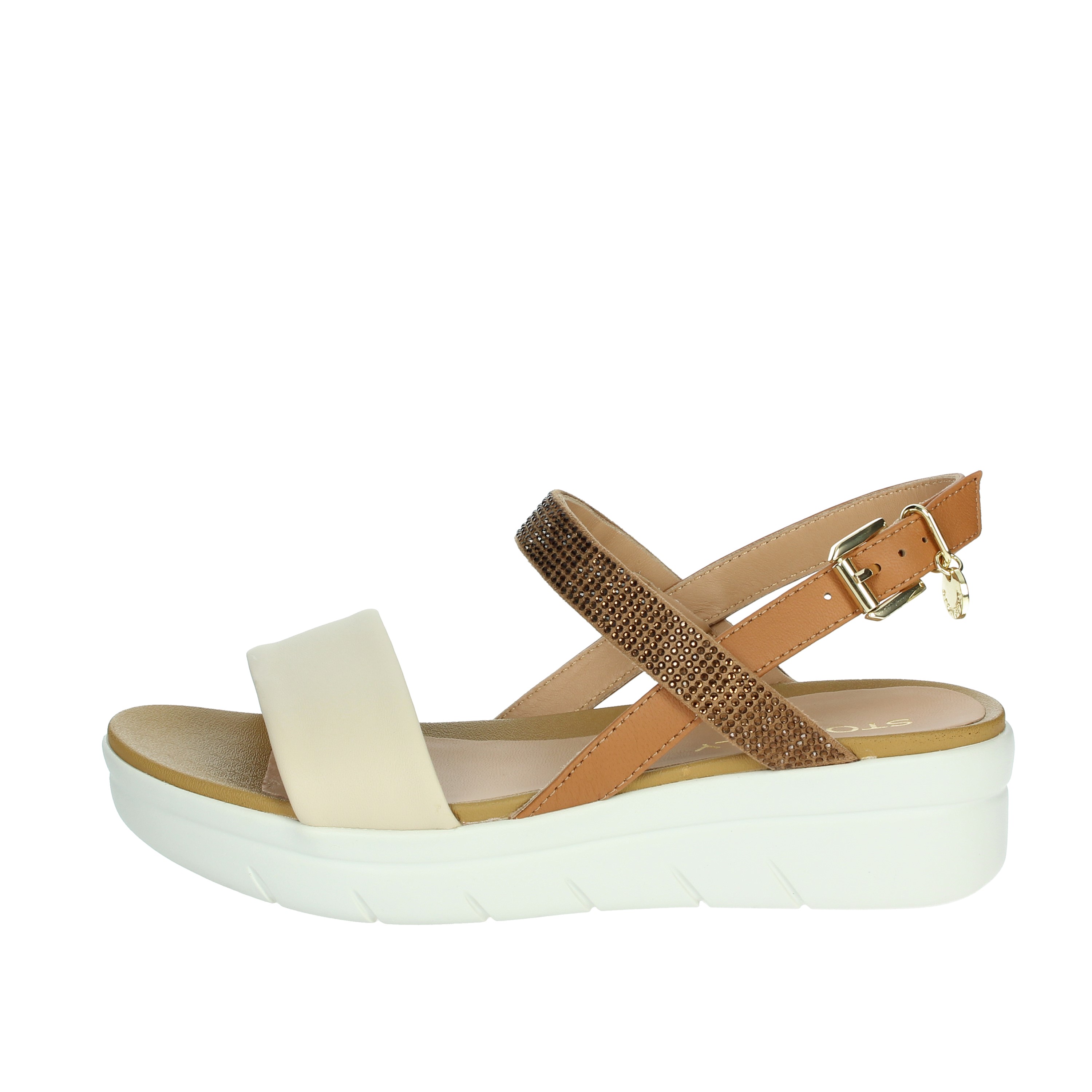 SANDALI CON TACCO 219395 BEIGE