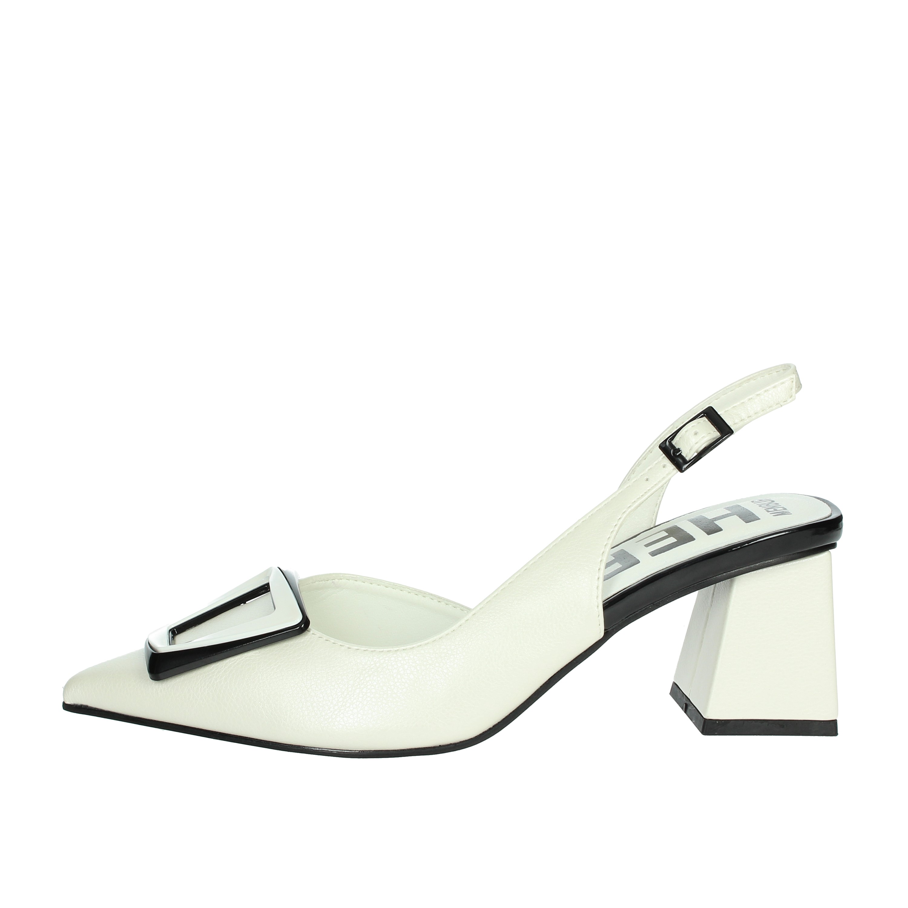 SLINGBACK 24963 BIANCO/NERO
