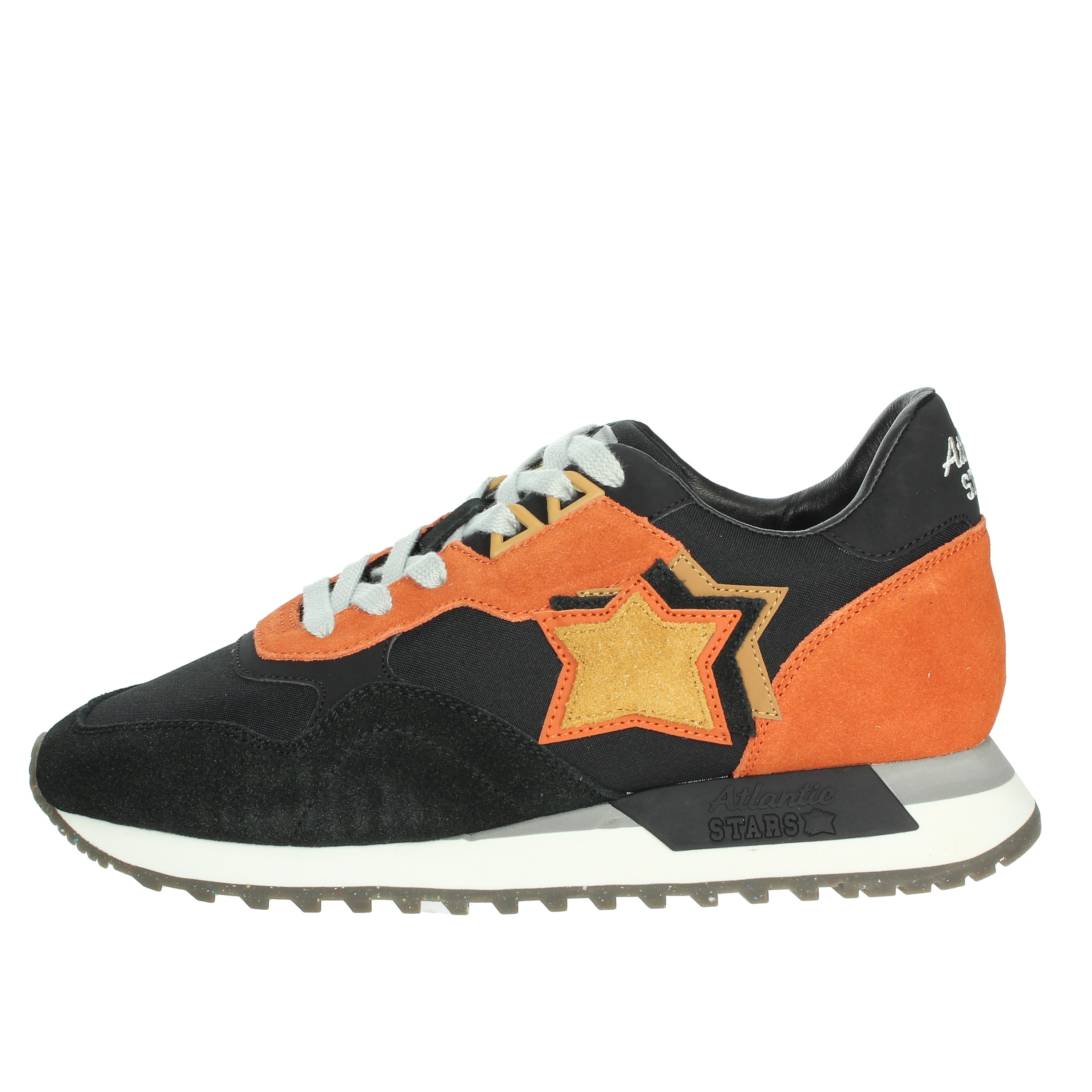 SNEAKERS BASSA AS32M100 NERO/ARANCIO